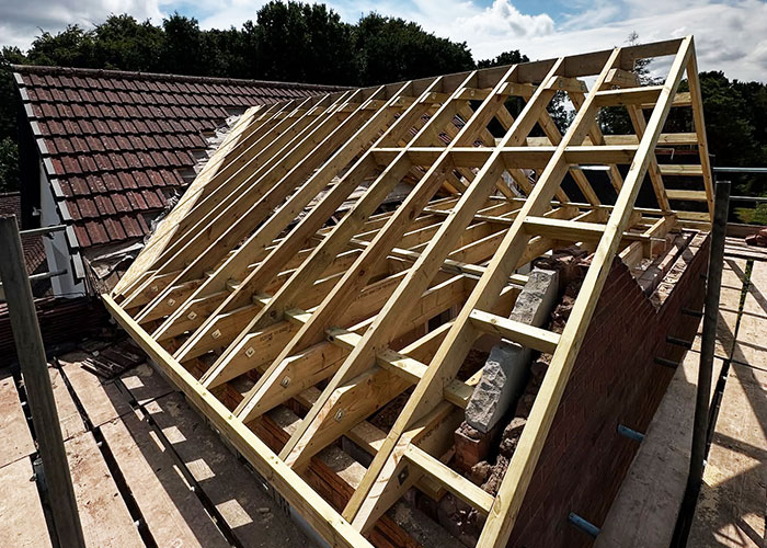 Cut and pitch Roofing Project Lickey Hills